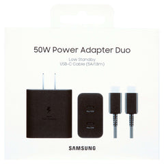 Samsung 50W Duo Power Adapter, Black (Cable not included)