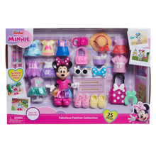 Minnie Mouse fashion doll in boxed set with multiple outfits, shoes, and accessories