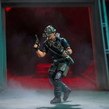 G.I. Joe Tunnel Rat action figure aiming while wearing tactical helmet and vest