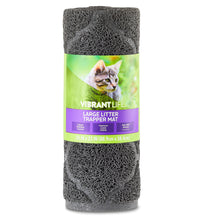 Gray large litter trapper mat rolled bundle