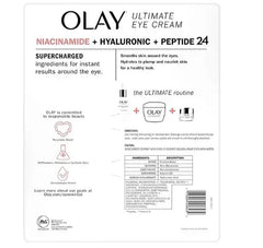 Olay Ultimate Niacinamide + Hyaluronic + Peptide Eye Cream, 0.5 oz., 2 pk.