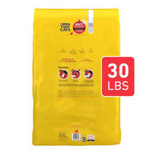 Cat litter bag back, Purina Tidy Cats non-clumping with 30 lb label and directions