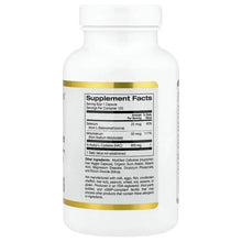 NAC supplement bottle back label with Supplement Facts panel, 120 veggie capsules.