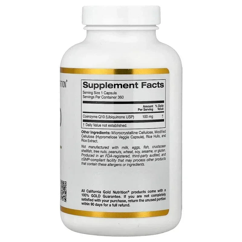 California Gold Nutrition, CoQ10, USP Grade Ubiquinone, 100 mg