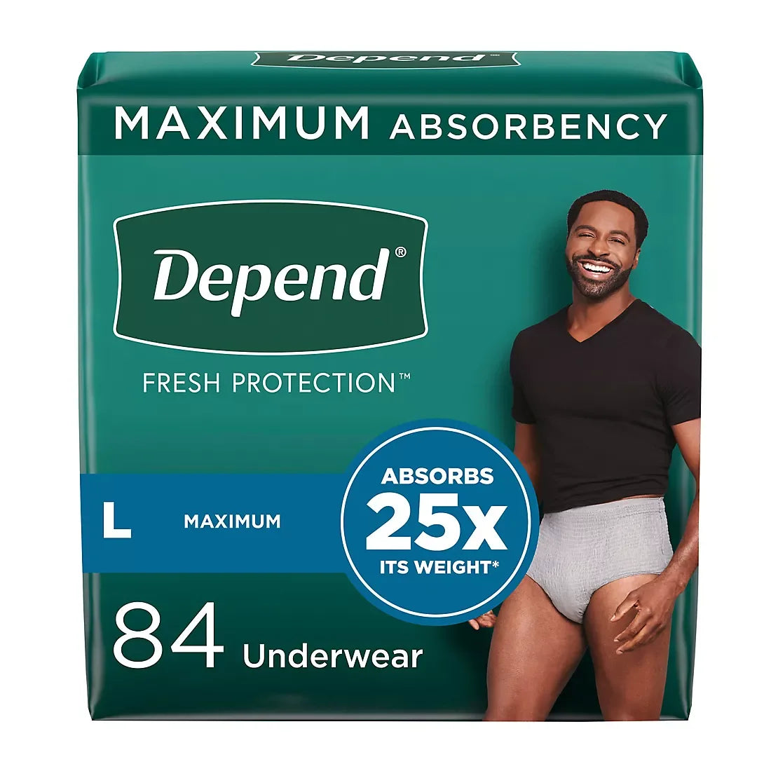 Depend Fresh Protection Adult Incontinence Underwear for Men, Disposable, Maximum, Select A Size - USA MEGA SHOP