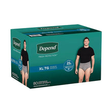 Depend Fresh Protection disposable incontinence underwear pack, XL/TG, 80 ct