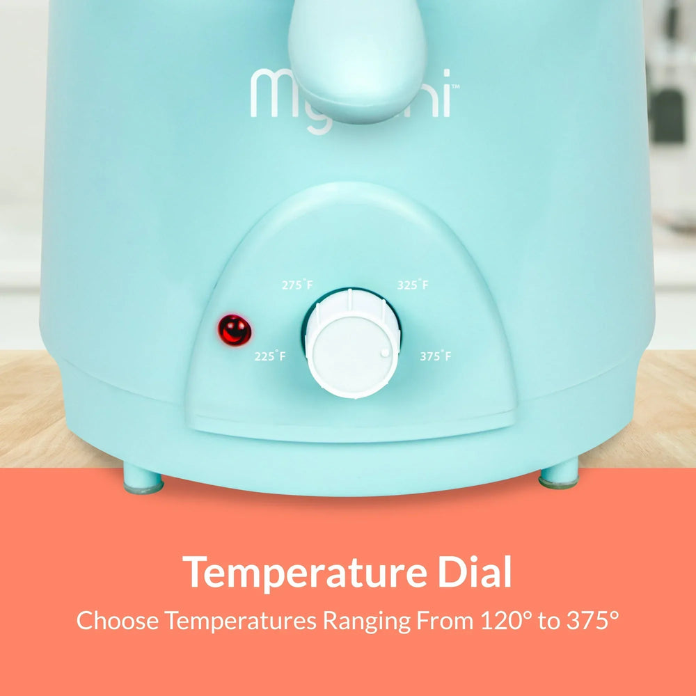 MyMini 1.5 qt Electric Deep Fryer, 700 watts, Aqua - USA MEGA SHOP
