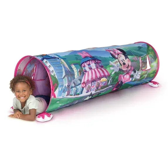 Minnie Mouse Deluxe Tunnel Play Tent Twist Pop and Play 5 Feet Long - USA MEGA SHOP