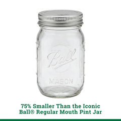 Ball 4 oz Mini Mason Jars with Lids, 4-Pack Glass Spice Jars for Herbs, Favors, and Dry Storage