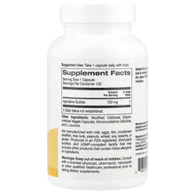 Agmatine sulfate veggie capsule bottle, supplement facts panel