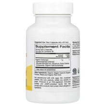 Organic cordyceps veggie capsule supplement bottle, back label and Supplement Facts