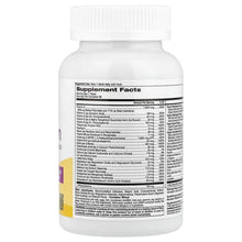 Multivitamin bottle side with Supplement Facts label panel