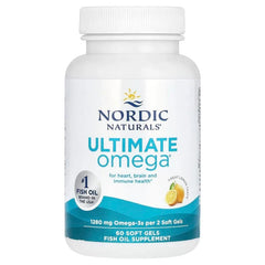 Nordic Naturals, Ultimate Omega, Lemon, Soft Gels (640 mg per Soft Gel)