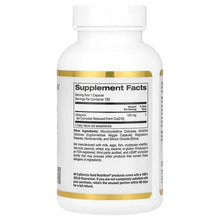 Ubiquinol CoQ10 supplement bottle with Supplement Facts label panel