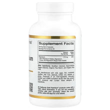 Magnesium supplement bottle back with Supplement Facts panel and serving size information
