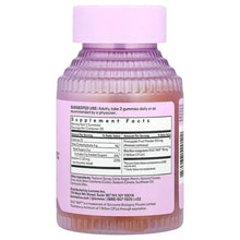 Lemme Purr vaginal probiotic gummies bottle, reverse ingredient panel, 60 gummies