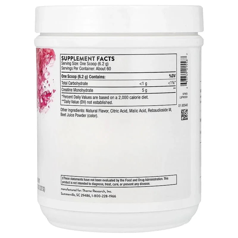 Thorne, Creatine, Pineapple Orange, 13.5 oz (384 g)