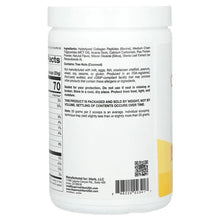 Collagen creamer ingredient label on back of container
