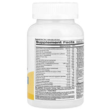 Men’s multivitamin bottle back label with Supplement Facts nutrition list