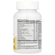 Multivitamin bottle supplement facts panel on the label