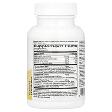PMS Comfort Support supplement bottle back label with Supplement Facts panel