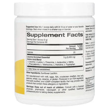 Super Nutrition amino acids supplement facts on bottle back label