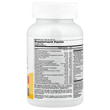 Women multivitamin supplement facts panel on bottle back with detailed nutrition list