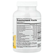 Back panel on multivitamin chewable bottle with Supplement Facts and serving amounts