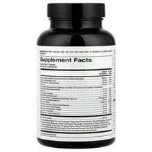 Men's Hair Multivitamin bottle showing Supplement Facts nutrition table