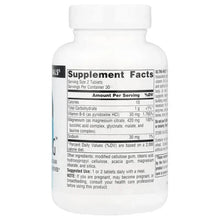 Source Naturals Ultra-Mag supplement facts label on bottle back, 60 tablets