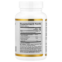 California Gold Nutrition NMNH Complex supplement bottle, Supplement Facts panel