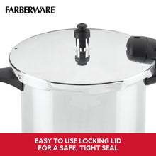 Stovetop pressure cooker lid with pressure release valve and black side handle