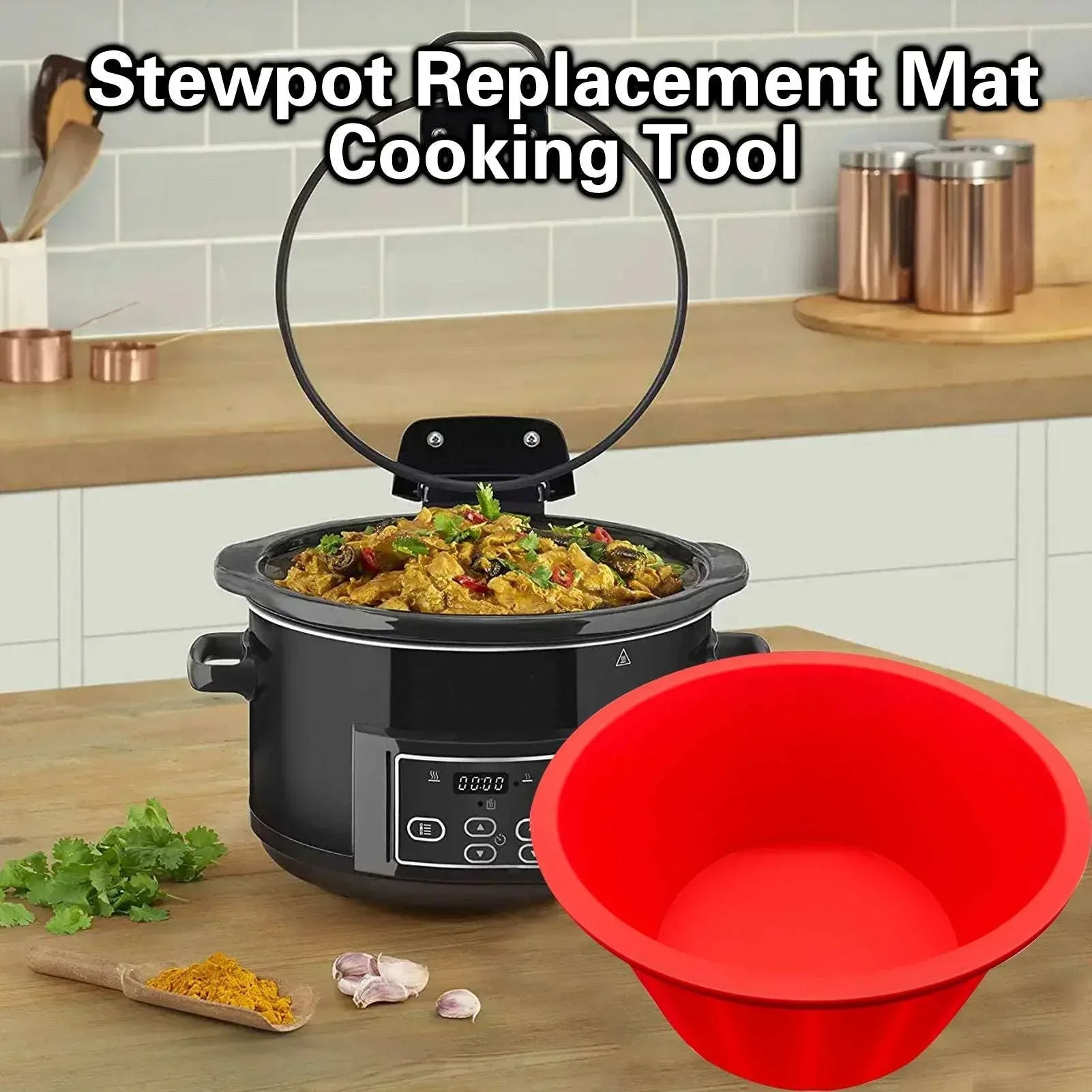 Ludlz 5qt-6qt Silicone Slow Cookers