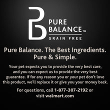 Pure Balance Grain Free branding panel on dog probiotic soft chews jar