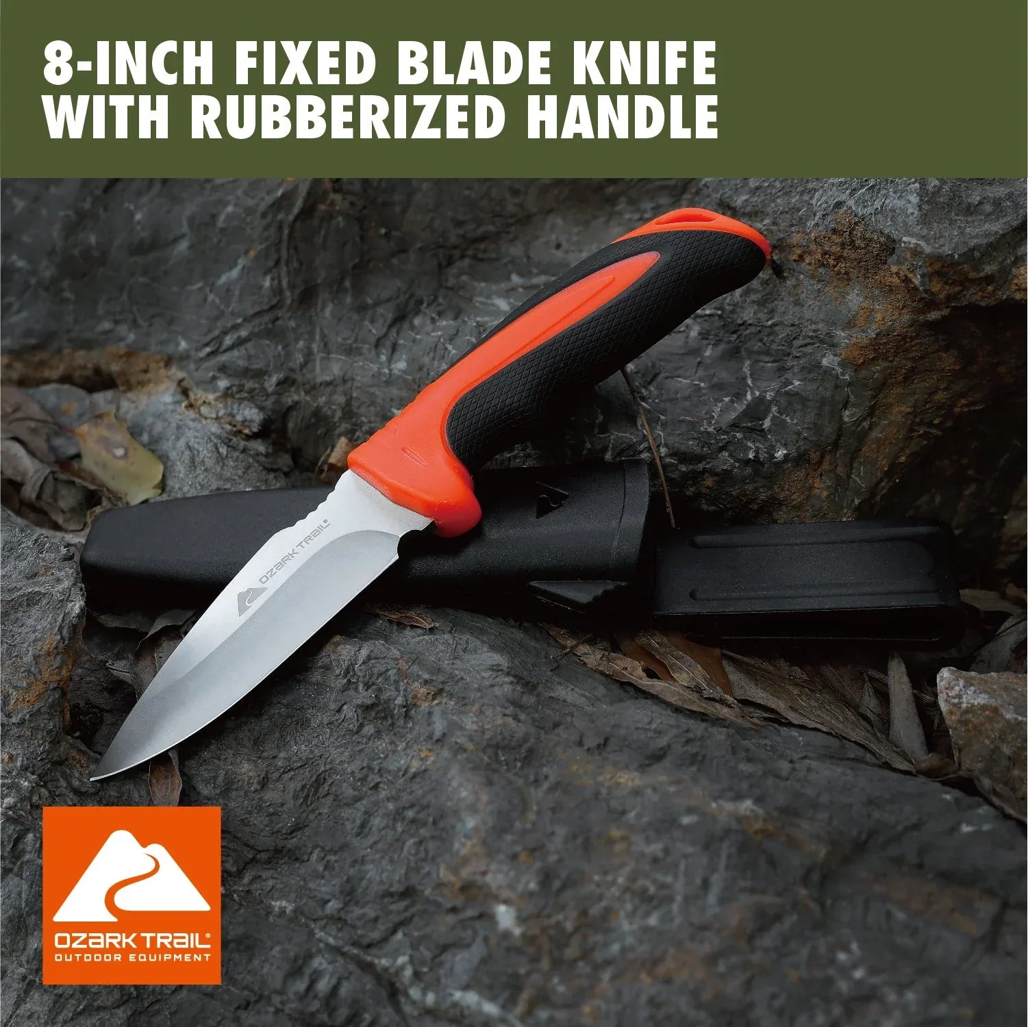 Ozark Trail 7-Piece Camping Tool Set with Hammer, Axe, Flashlight, and Knives, Batteries Included - USA MEGA SHOP