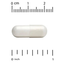 White veggie taurine capsule with measurement scale