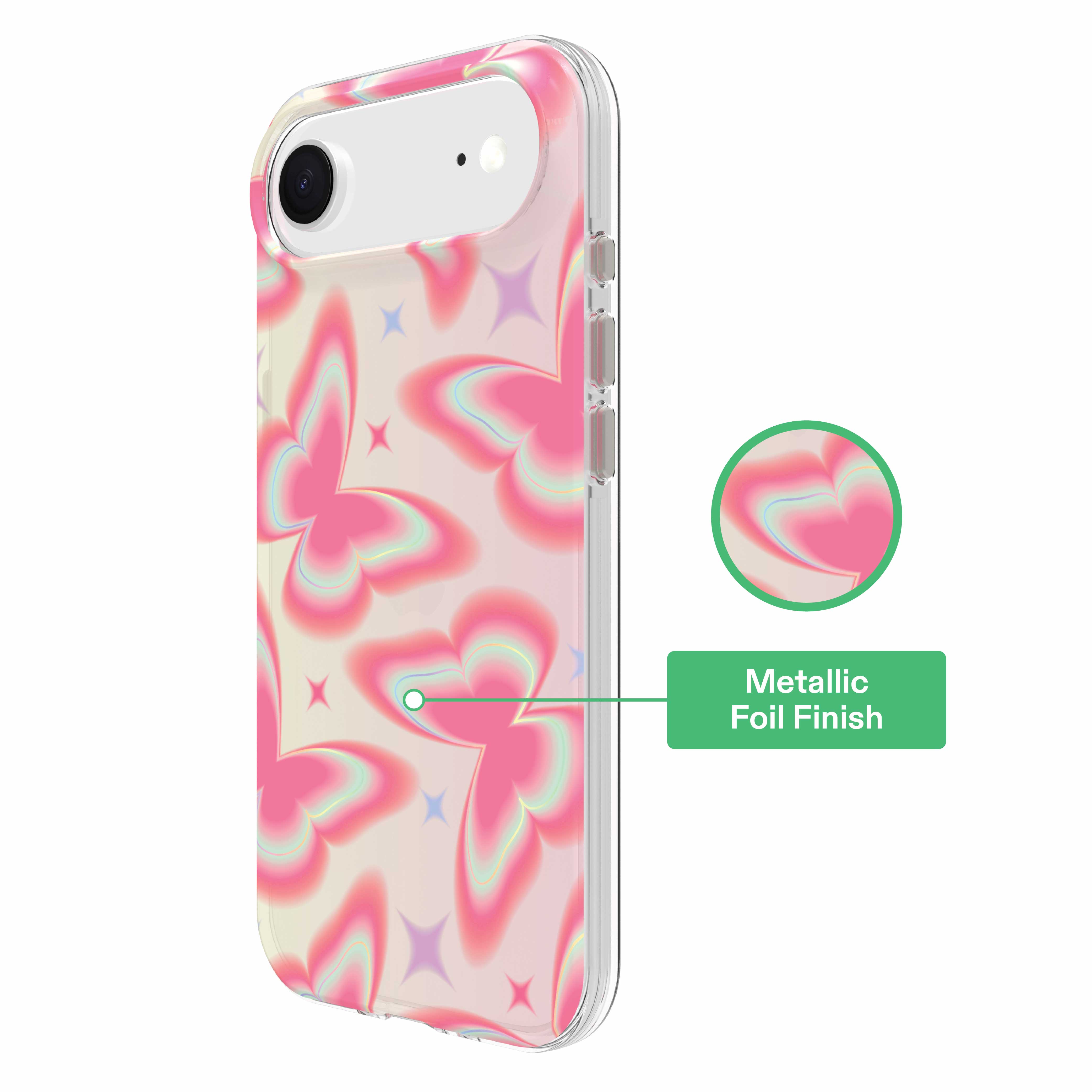 onn Retro Butterfly Phone Case for iPhone 17