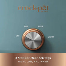 Crock-Pot slow cooker control dial with Low, High, Warm, and Off settings