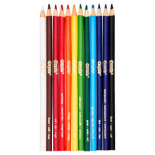 Crayola colored pencils, 12 pack, assorted colors with pointed tips