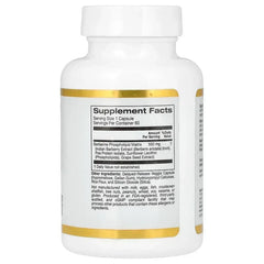 California Gold Nutrition, Berberine Advanced, Berbevis Phytosome with Berberine Phospholipid Complex with Sunflower Lecithin, 550 mg, 60 Veggie Capsules