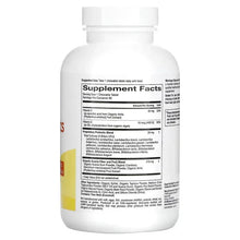 Kids probiotics supplement bottle back label with Supplement Facts and ingredient panel