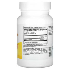 Super Nutrition, Acetyl-L-Carnitine, 500 mg, 60 Veggie Capsules - USA MEGA SHOP