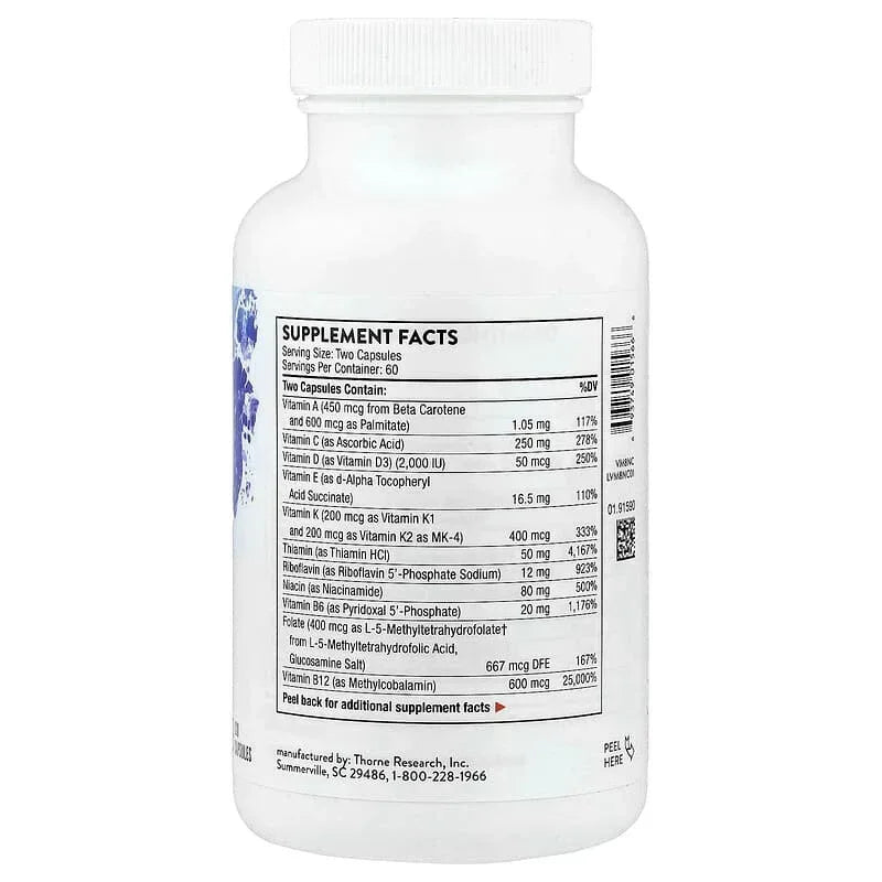 Thorne, Basic Nutrients 2/Day, 60 Capsules