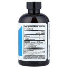 Children's elderberry syrup bottle with Supplement Facts panel on back label