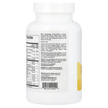 Multivitamin supplement bottle side panel with Supplement Facts text and barcode