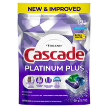 Cascade Platinum Plus refill pouch for dishwasher pods, 19 count, fresh scent