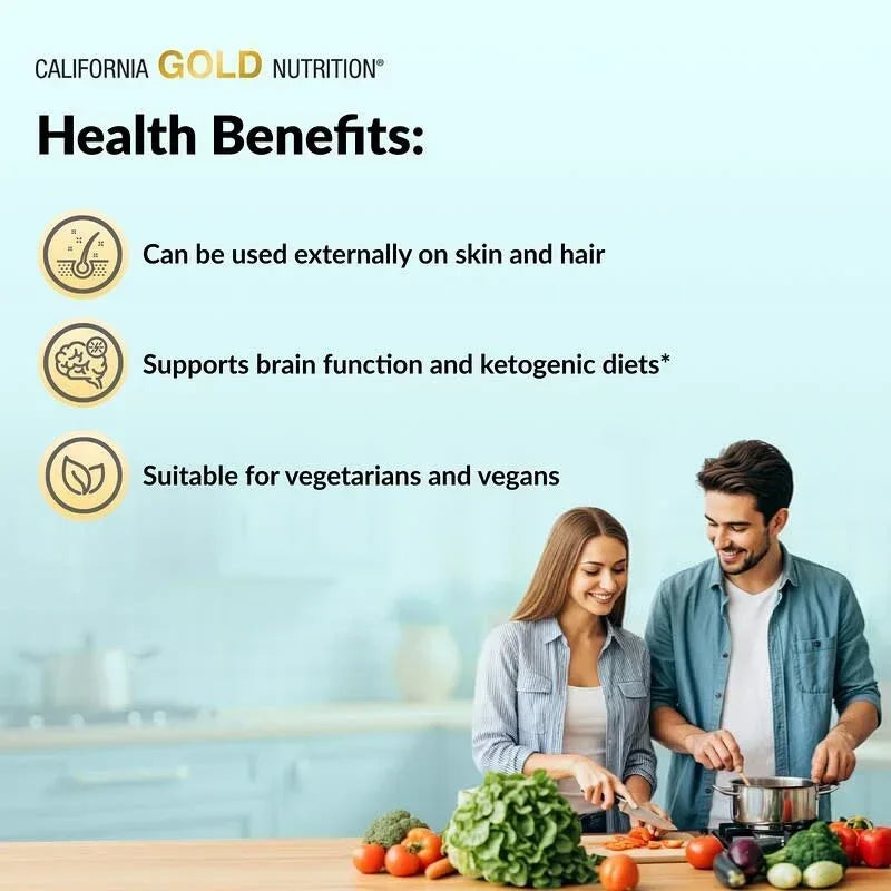 California Gold Nutrition, Superfoods, Cold Pressed Organic Virgin Coconut Oil