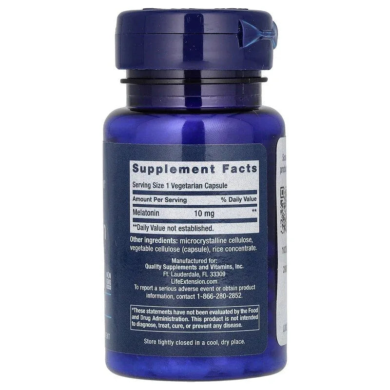 Life Extension, Melatonin, 60 Capsules - USA MEGA SHOP