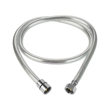 Stainless braided bidet hose with chrome nozzles for handheld sprayer