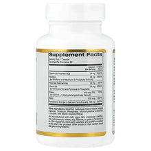 Supplement Facts label on Vitamin B Complex bottle
